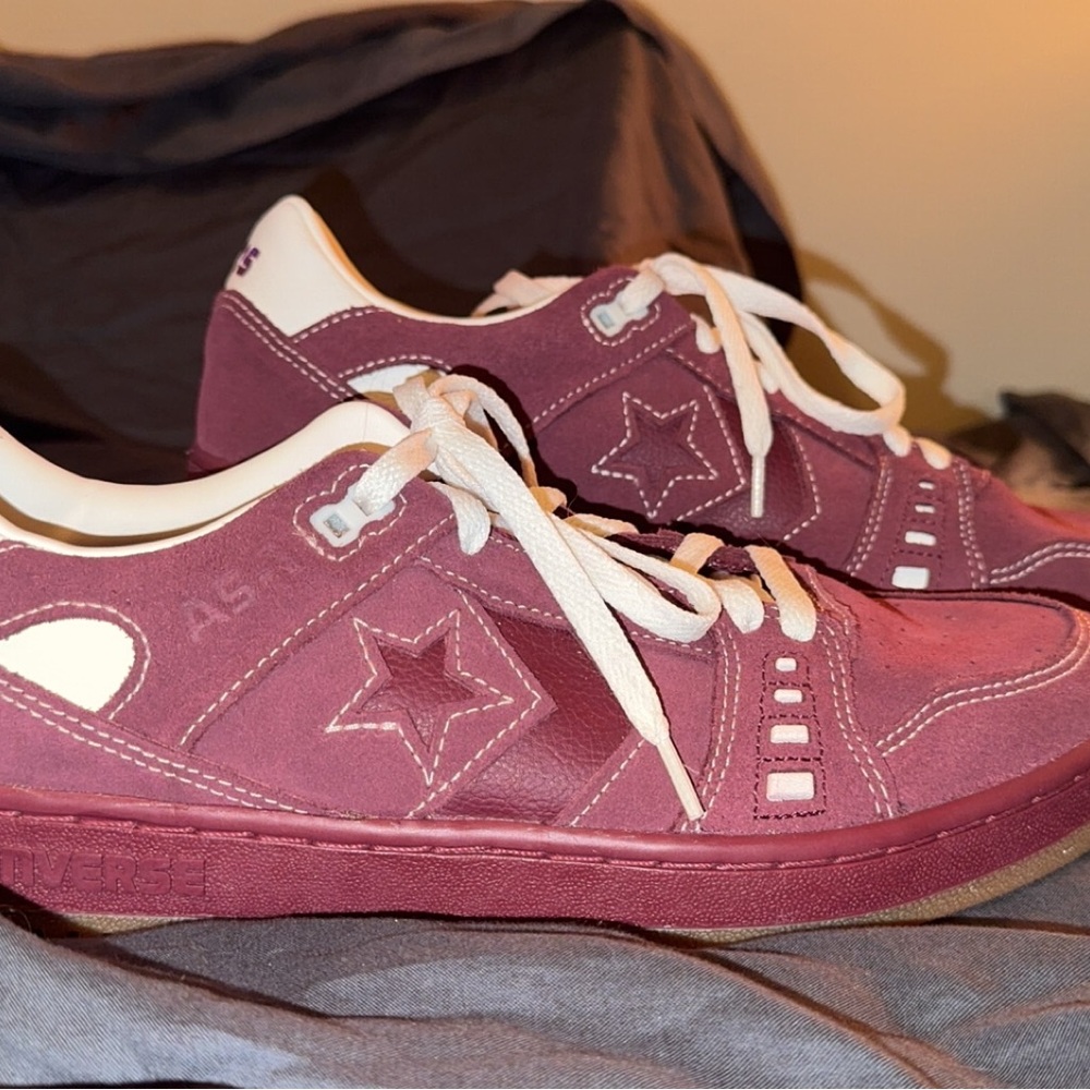 Converse Burgundy White As-1 Pro Skate Shoes